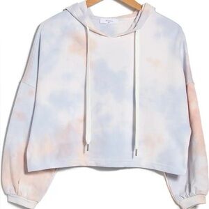 ELODIE Woman's Drawstring Cropped Hoodie Sweatshir